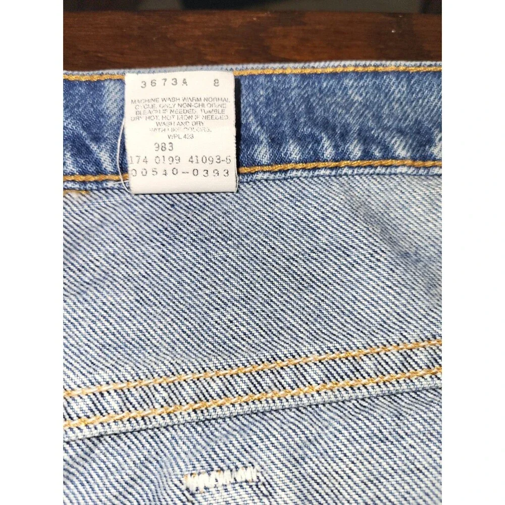 VTG 90s Levis 540 Relaxed Fit Jeans Men 42x32 Medium Wash Distressed Jan 1999